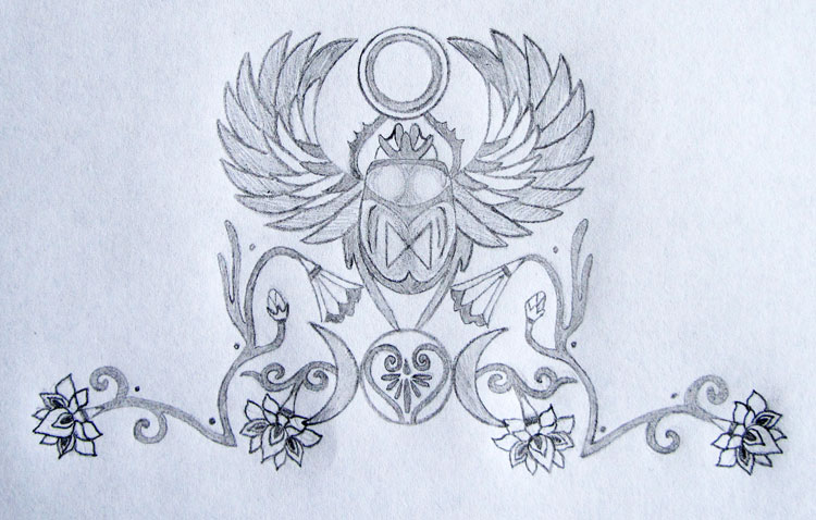 I was really excited to create this new sacred tattoo design 